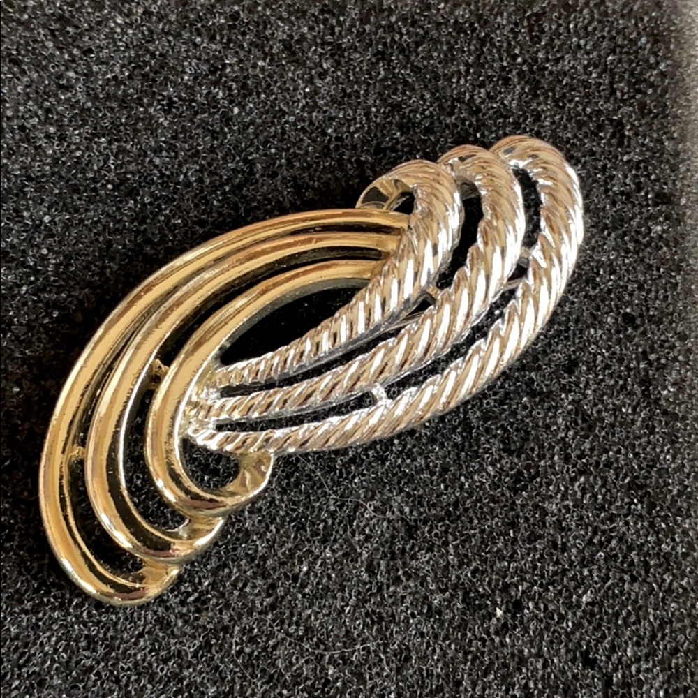 Silver And Gold Toned Brooch